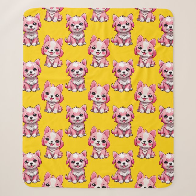 Design des Pink Puppy Docks - Gelb Sherpadecke (Vorderseite)