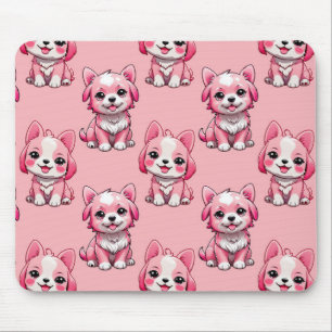 Design des rosa Welpen-Hundes - Rosa Mousepad