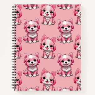 Design des rosa Welpen-Hundes - Rosa Notizbuch