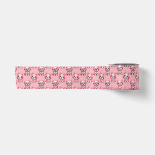 Design des rosa Welpen-Hundes - Rosa Satinband