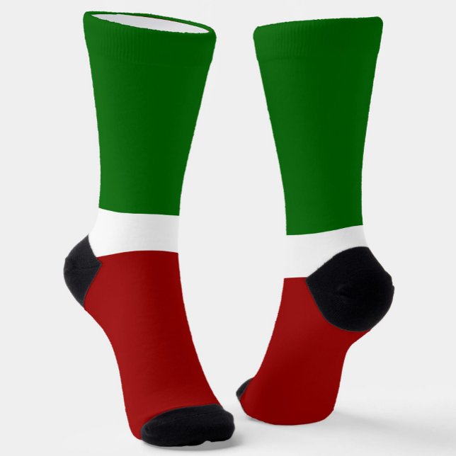 Design des roten grünen Blocksticks Socken (Von Creator hochgeladen)