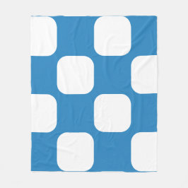 Design des Royal Pastel Blue & White Squirre Muste Fleecedecke