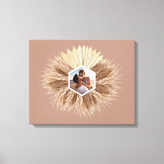 Design des rustikalen, warmen neutralen Fotos Leinwanddruck (Vorderseite)