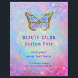 Design des Schmetterlinglogo Flyer<br><div class="desc">Bitte beachten Sie,  dass es sich um ein gedrucktes Produkt ohne echte Holografie handelt</div>