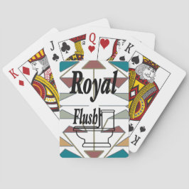 Design des schrägen Dreiecks Spielkarten