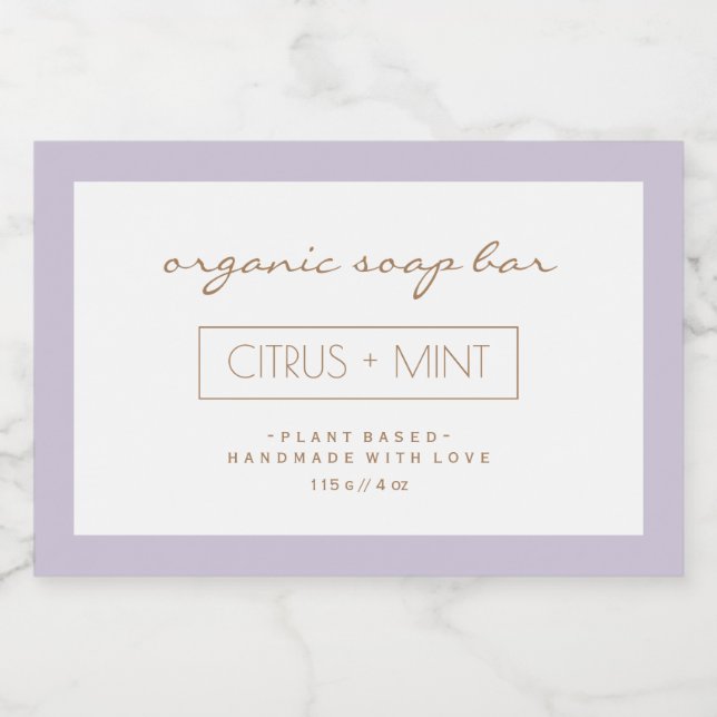 Design des Seifenprodukts (Einzelnes Label)