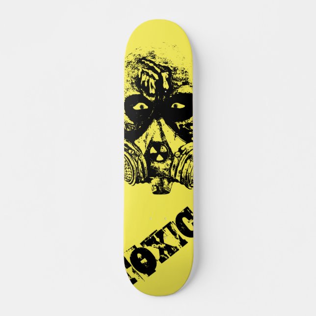 Design des Skateboardmusters für giftige Abfälle Skateboard (Vorne)