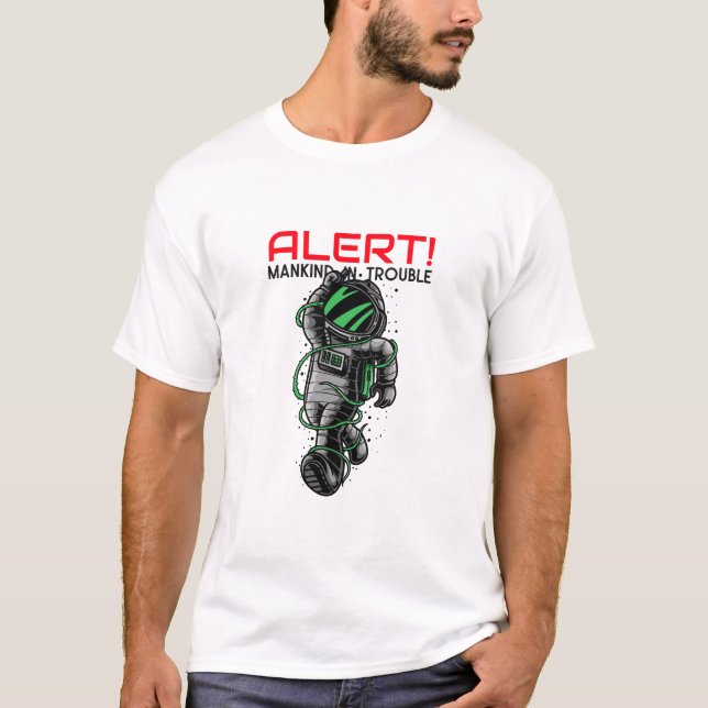 Design des Space Man T - Shirt (Vorderseite)
