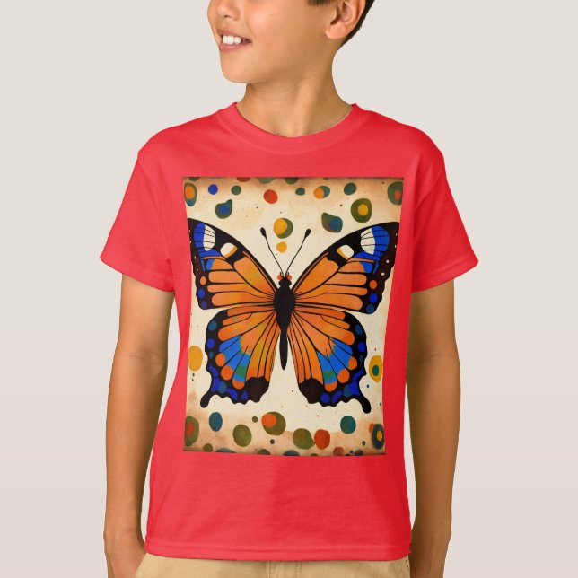 Design des T - Shirt abstrakt Butterfly Wings (Vorderseite)
