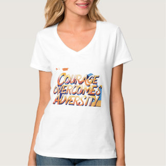 Design des T - Shirt "Courage Overcomes Adversity"