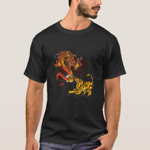 Design des T - Shirt Dragon-and-Tiger-Yin-Yang