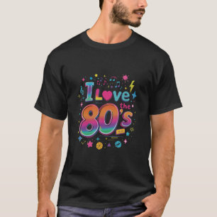 Design des T - Shirt für Retro-Lieben der 80er Jah