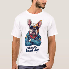 Design des T - Shirt "Leben für das gute Leben"
