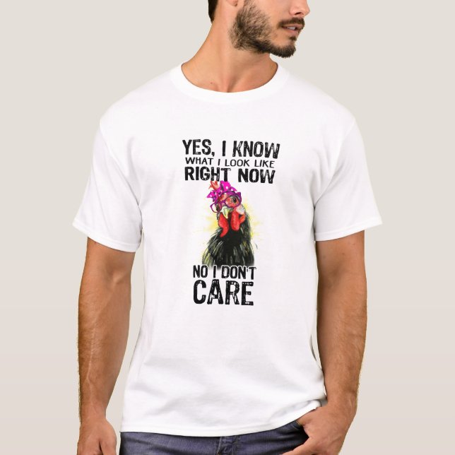 Design des T - Shirt von Hühnern (Vorderseite)