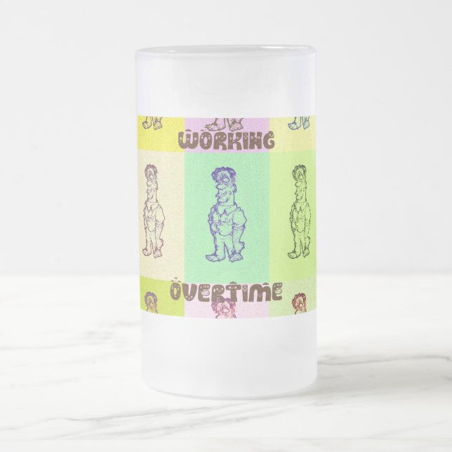 Design des täglichen Arbeitsüberlaufs Zuhause Trin Mattglas Bierglas (Mittel)