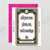 Design des Tarots Justiz