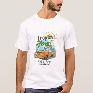 Design des Travel Beach T - Shirt