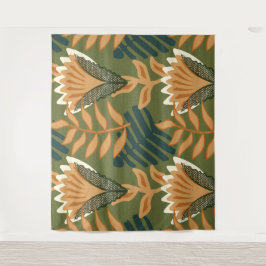 Design des tropischen Regenwaldes Wandteppich