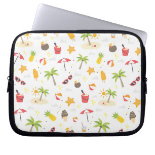 Design des tropischen Sommerstrandes Laptopschutzhülle