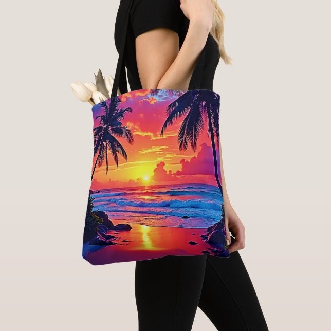 Design des tropischen Sonnenuntergangs (Von Nahem)