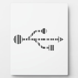 Design des USB LOGO BAR CODE-Computermusters Fotoplatte