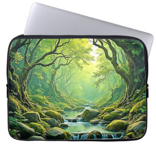 Design des verzauberten Waldschlammes Laptopschutzhülle