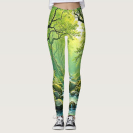Design des verzauberten Waldschlammes Leggings