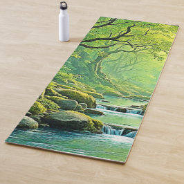 Design des verzauberten Waldschlammes Yogamatte