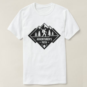 Design des Wanderabzeichens Adventurer’s Path Moun T-Shirt