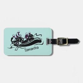 Design des White Water River Rafting Gepäckanhänger