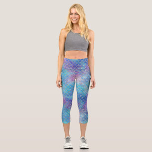 Design einer Meerjungfrau-Galaxie-Serie 9 Capri Leggings