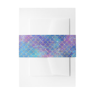 Design einer Meerjungfrau-Galaxie-Serie 9 Einladungsbanderole