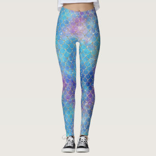 Design einer Meerjungfrau-Galaxie-Serie 9 Leggings