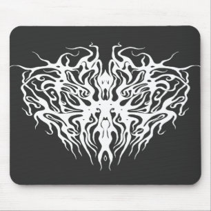 Design eines Abstrakt-gebrochenen Herzstamms Mousepad