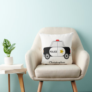 Design eines Polizeiautos personalisiert Kissen