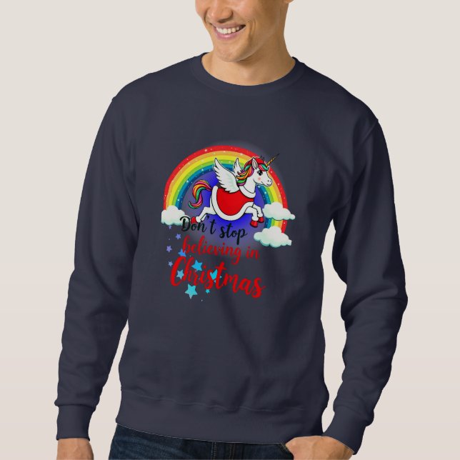 Design eines zauberhaften Einhornurlaubs Sweatshirt (Vorderseite)