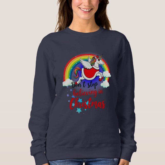 Design eines zauberhaften Einhornurlaubs Sweatshirt (Vorderseite)