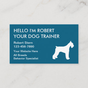 Design einfacher Hunde-Schulungen Business Cards Visitenkarte