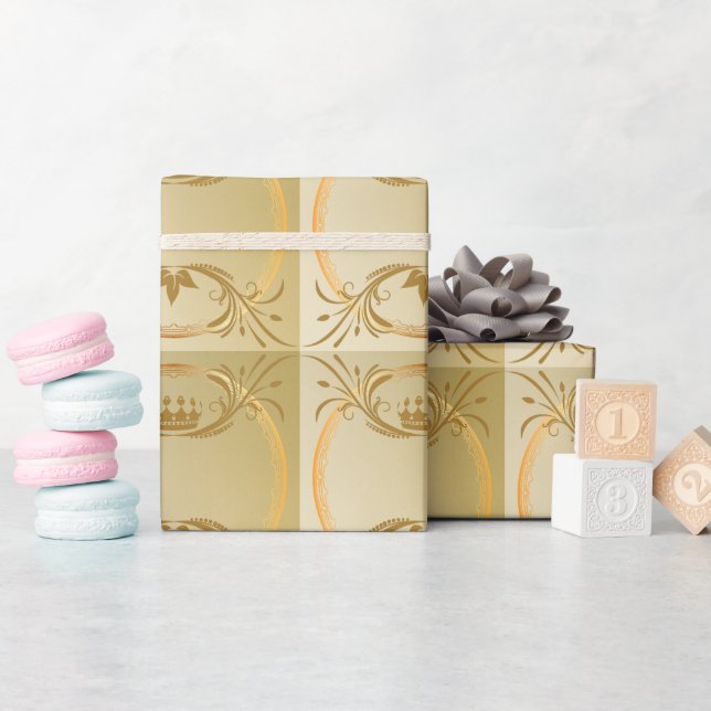 Design elegante e raffinato geschenkpapier (Babyparty)