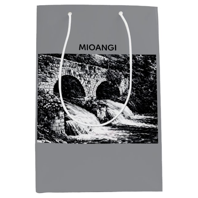 Design elegante e raffinato mittlere geschenktüte (Vorderseite)