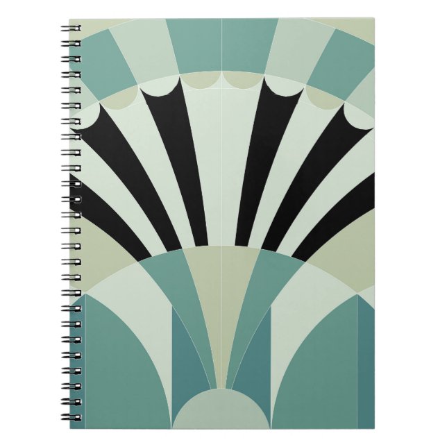 Design-Element für Vintage Kunstdekoration Notizblock (Vorderseite)