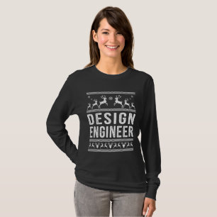 Design Engineer Ugly Christmas Sweater T-Shirt