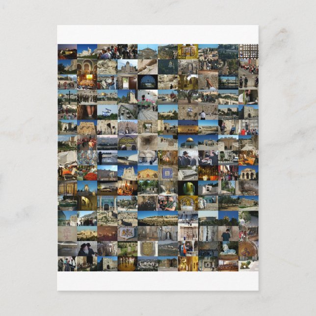 Design Exclusivo 100 Faces de Jerusalém Postkarte (Vorderseite)