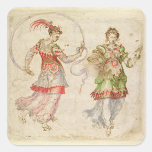 Design for Costories, probably in the Florentine I Quadratischer Aufkleber