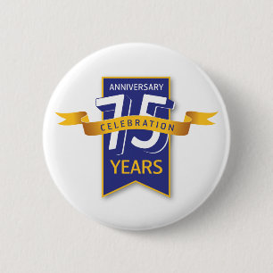 Design für 75 Jahre Button
