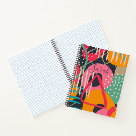Design für abstrakte geometrische Monogrammnamen Notizbuch