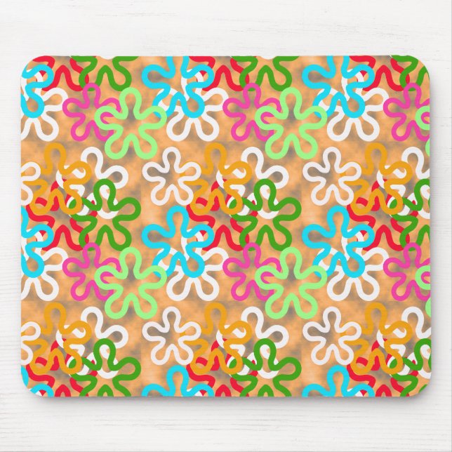 Design für afrikanische Ankara-Muster Mousepad (Vorne)