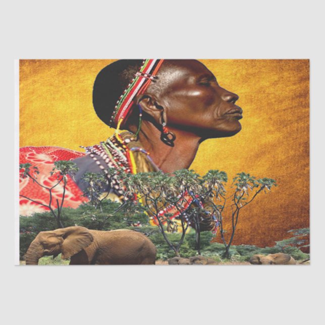 Design für afrikanische Stile Seidenpapier (Vorderseite)