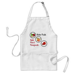 Design für Apfel, Birnen und Granatäpfel Schürze