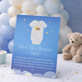 Design für Baby-Body Einteiler Baby Shower Sockelschild